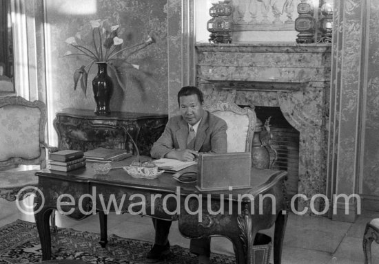 Bao Dai, Empereur d’Annam. Chateau de Thorenc, Cannes 1953. - Photo by Edward Quinn