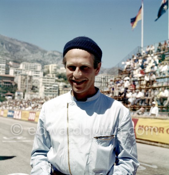 Peter Collins. Monaco Grand Prix 1958. - Photo by Edward Quinn