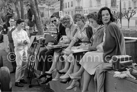 At the pits-Monaco Grand Prix 1959. - Photo by Edward Quinn