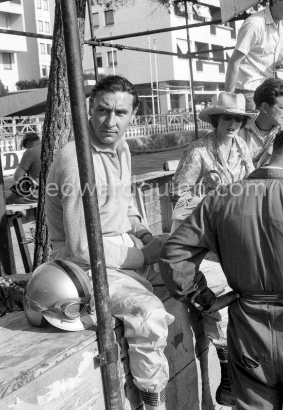 Roy Salvadori. Monaco Grand Prix 1960. - Photo by Edward Quinn