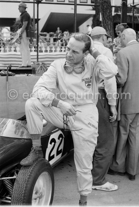 Innes Ireland. Monaco Grand Prix 1960. | Edward Quinn Photographer