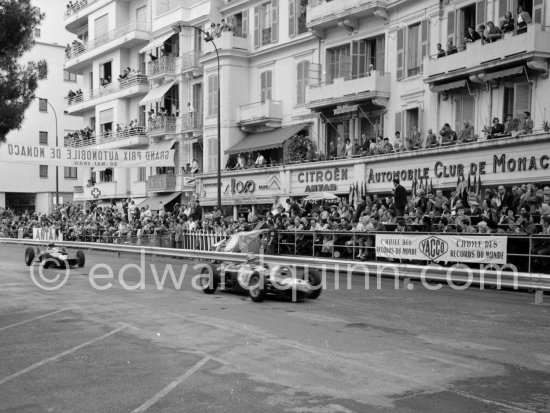 Willy Mairesse ("Kamikaze Willy" or "Wild Willy"), (40) Ferrari 156 "Sharknose" . Monaco Grand Prix 1962. - Photo by Edward Quinn