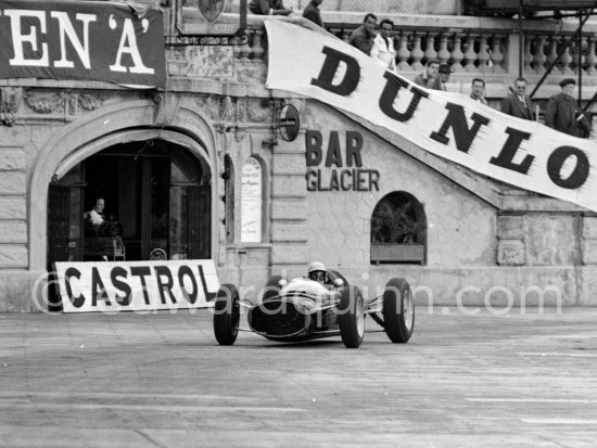 John Surtees (28), Lola Mk4. Monaco Grand Prix 1962. - Photo by Edward Quinn