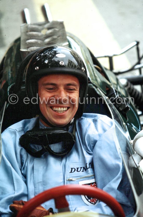 Jim Clark, (12) Lotus 25. Monaco Grand Prix 1964. - Photo by Edward Quinn