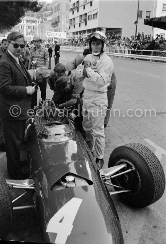 Jackie Stewart, (4) BRM P261. Monaco Grand Prix 1965. - Photo by Edward Quinn