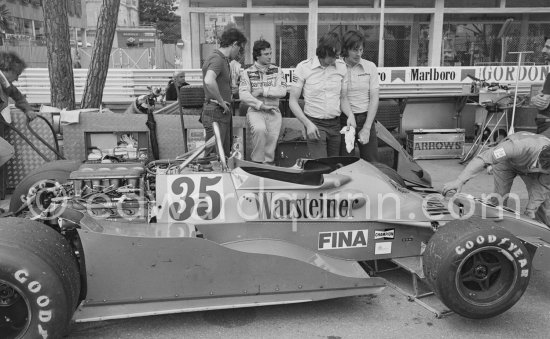 Ricardo Patrese, (35) Arrows FA1. Monaco Grand Prix 1978. - Photo by Edward Quinn