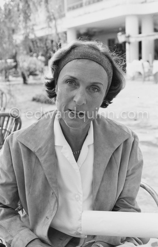 Norwegian painter Anna-Eva Bergman, wife of Hans Hartung. Vence 1961. - Photo by Edward Quinn