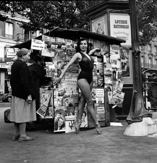 Dancer Maïa Jusanova. Paris, 1951. - Photo by Edward Quinn