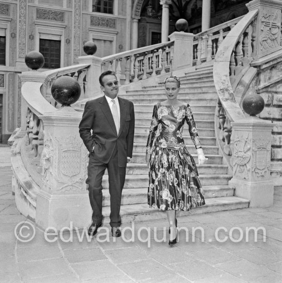 Grace Kelly’s first meeting with Prince Rainier, the man who would become her husband, 1955. To break the ice between two shy people it was decided they should go for a walk in the palace gardens. The couple were married in Monaco the following year. Monaco 1955. - Photo by Edward Quinn