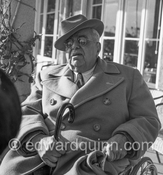 AgaKhan. Nice Airport 1954 - Photo by Edward Quinn