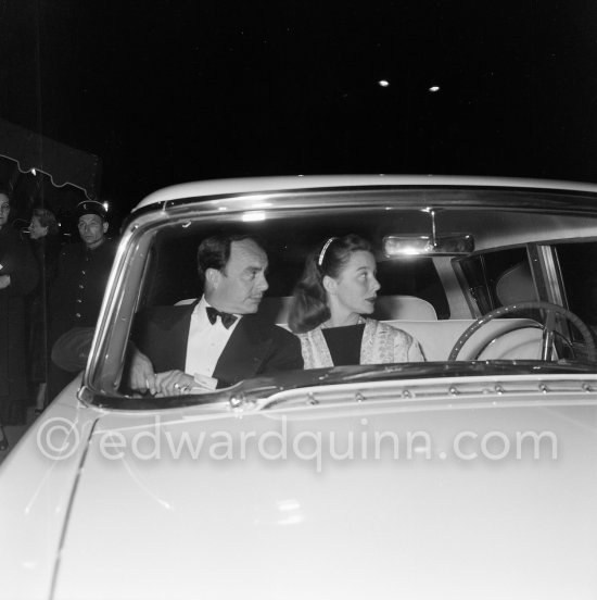 Prince Aly Khan and Bettina, famous cover girl. She was then his new flirt and later became his fiancée. Cannes 1956. - Photo by Edward Quinn