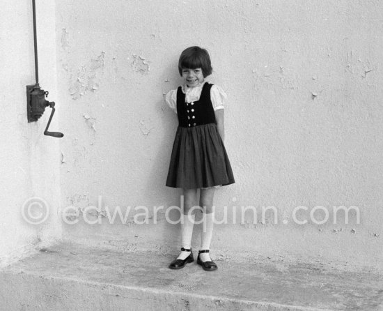 Princess Yasmina Khan at Château de l’Horizon. Golfe-Juan 1955. - Photo by Edward Quinn