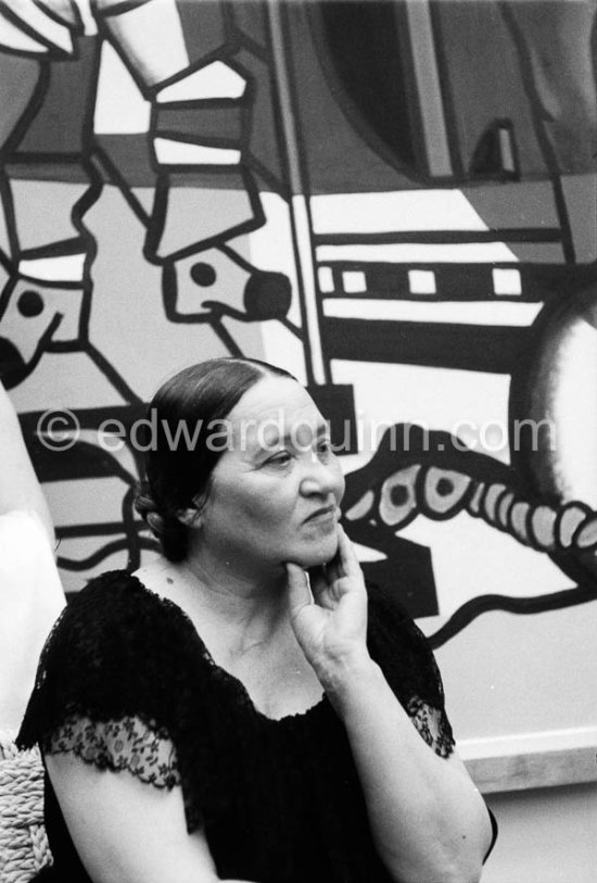 Nadia Léger. Inauguration of Musée Fernand Léger, Biot, May 13 1960. - Photo by Edward Quinn