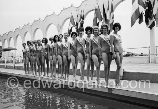 Beauty contest “Miss Europe 1965". Nice 1965 - Photo by Edward Quinn