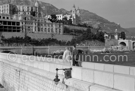 Kjeld Ericsson, Lillemor Knudsen (Danish dancer). Monte Carlo 1956. - Photo by Edward Quinn