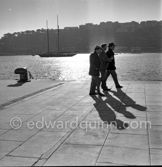 Monaco harbor 1954. - Photo by Edward Quinn