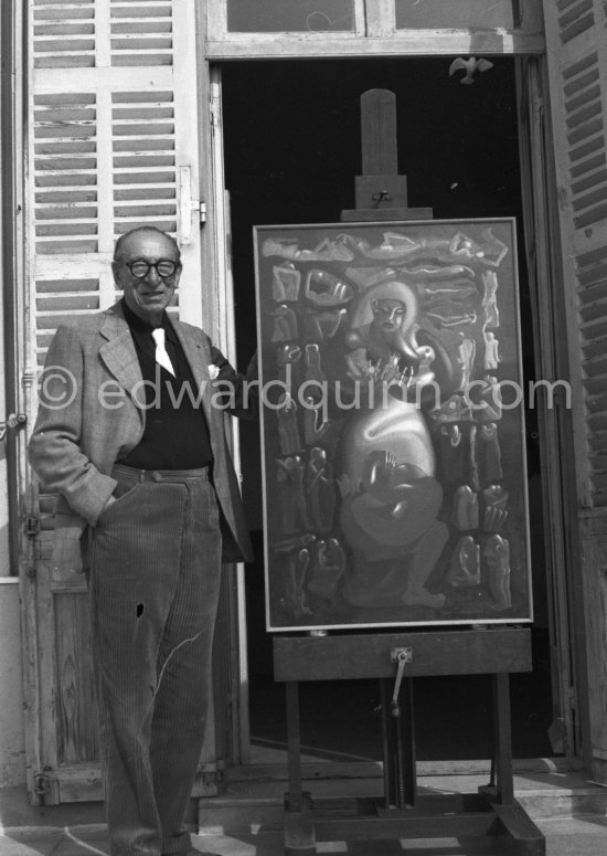 Amédée Ozenfant. Cannes 1961. - Photo by Edward Quinn