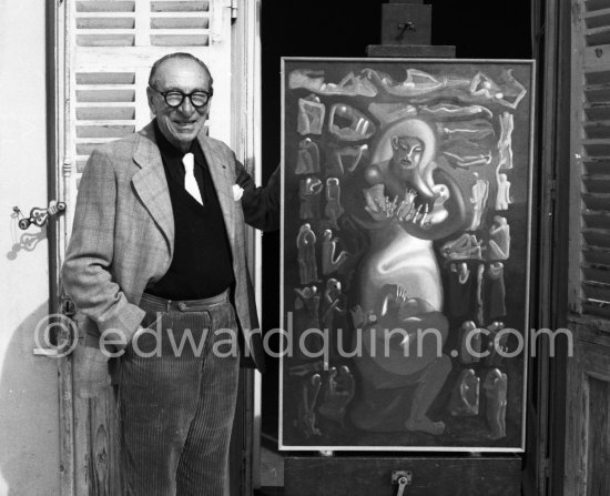 Amédée Ozenfant. Cannes 1961. - Photo by Edward Quinn