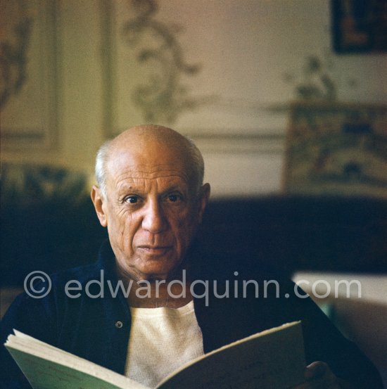 Pablo Picasso. La Californie, Cannes 1959. - Photo by Edward Quinn