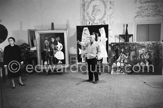 Picasso and Jacqueline at Château de Vauvenargues 1960. | Edward Quinn ...