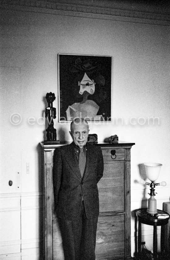 Michel Leiris, French writer, husband of Louise Leiris (Galérie Louise Leiris). Paris 1983 - Photo by Edward Quinn