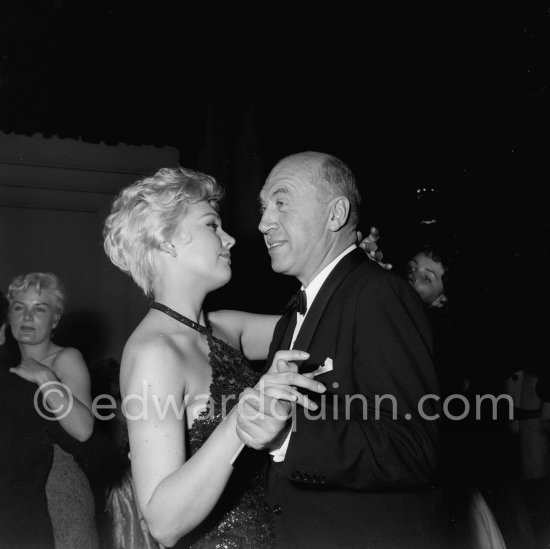 Otto Preminger and Kim Novak. Cannes Film Festival 1956. - Photo by Edward Quinn