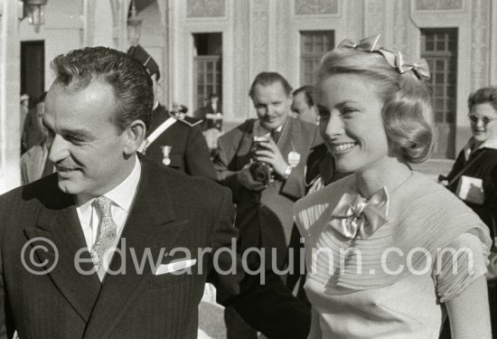 Royal wedding of Grace Kelly and Prince Rainier. Monaco 1956. - Photo by Edward Quinn