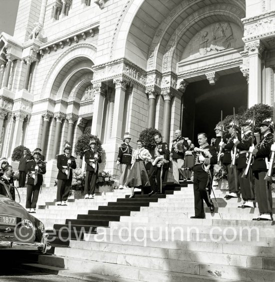 Baptism of Princess Caroline. Monaco 1957. - Photo by Edward Quinn