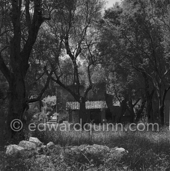 The old farmhouse of the estate of Auguste Renoir. 
Cagnes-sur-Mer 1962 - Photo by Edward Quinn