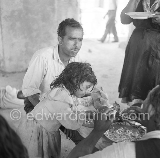 Gypsies on the occasion of the yearly pilgrimage and festival of the Gypsies in honor of Saint Sara, Saintes-Maries-de-la-Mer in 1953. - Photo by Edward Quinn