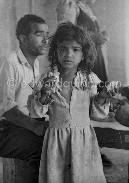 Gypsies on the occasion of the yearly pilgrimage and festival of the Gypsies in honor of Saint Sara, Saintes-Maries-de-la-Mer in 1953. - Photo by Edward Quinn