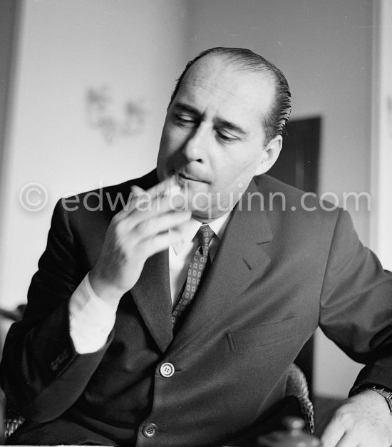 Roberto Rossellini. Monte Carlo 1952. - Photo by Edward Quinn