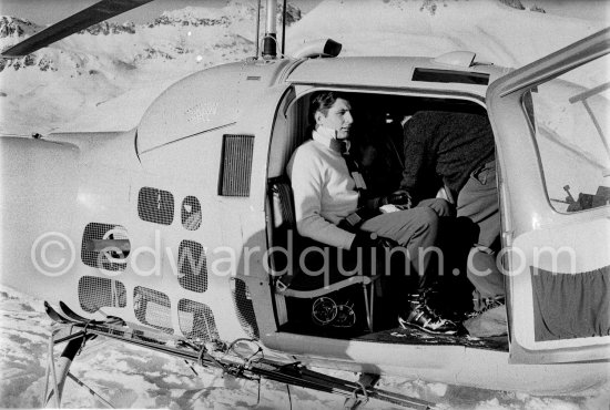 Gunter Sachs. St. Moritz 1962. - Photo by Edward Quinn