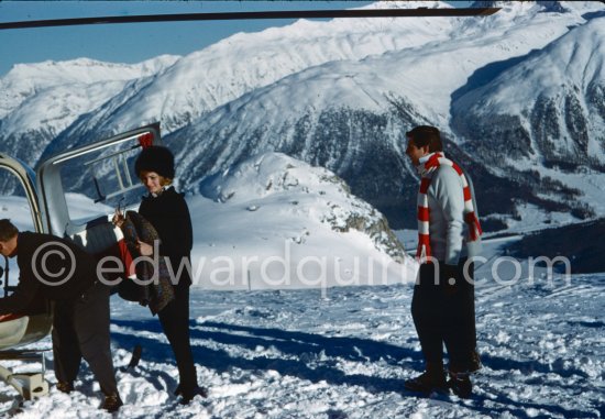 Gunter Sachs. St. Moritz 1962. - Photo by Edward Quinn