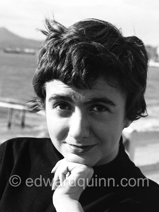 Françoise Sagan on the Croisette at Cannes 1954. - Photo by Edward Quinn