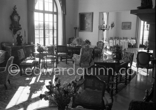 The Domaine Saint Martin in Vence 1958 where the German chancellor Konrad Adenauer came on holiday. - Photo by Edward Quinn