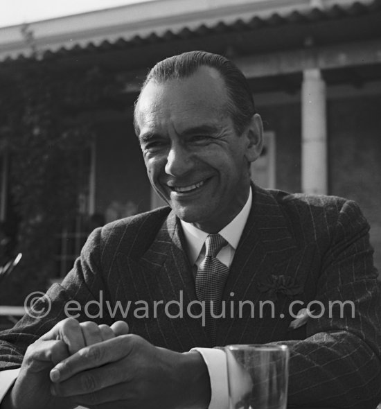 Malcolm Sargent, English conductor. Nice 1952. - Photo by Edward Quinn