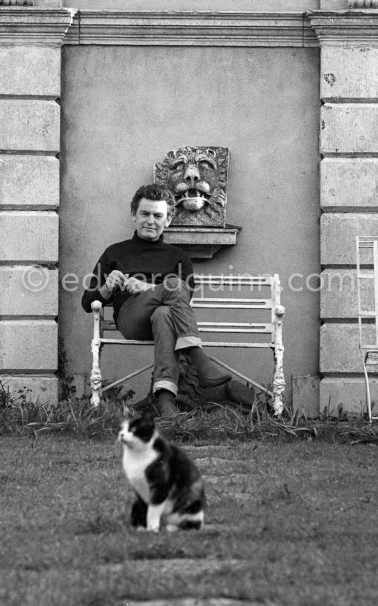 Painter Patrick Scott at his house in Dublin 1963. - Photo by Edward Quinn