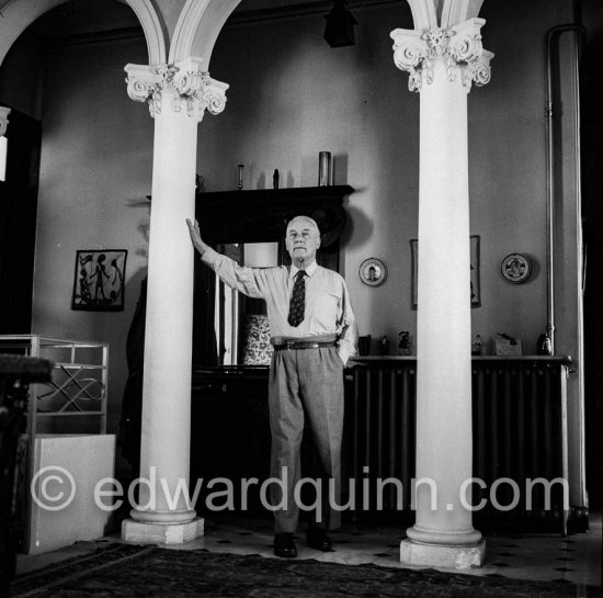 Robert W. Service, British-Canadian poet and writer, often called "the Bard of the Yukon". Monte Carlo 1951. - Photo by Edward Quinn