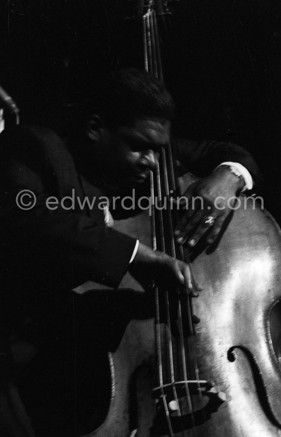 Arvell Shaw. Festival du Jazz, Cannes 1958. - Photo by Edward Quinn