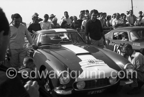 Jean-Pierre Schild (CH) / Roger Delageneste (F), Ferrari 250 GT Interim Berlinetta LWB 1519GT, 3th. Tour de France de l\'Automobile 1959, Nice.250 GT Interim 1519GT, 3th . Tour de France de l\'Automobile 1959, Nice. - Photo by Edward Quinn