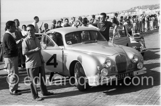 Jaguar Mk1 3.4. Tour de France de l\'Automobile 1959, Nice.1. Tour de France de l\'Automobile 1959, Nice. 3.4. Tour de France de l\'Automobile 1959, Nice.1. Tour de France de l\'Automobile 1959, Nice.1. Tour de France de l\'Automobile 1959, Nice. - Photo by Edward Quinn