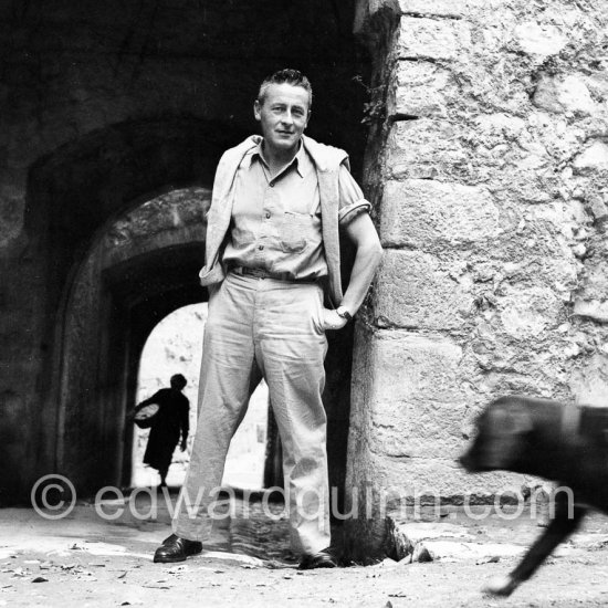 Paul-Emile Victor, French explorer. Golfe-Juan 1951. - Photo by Edward Quinn