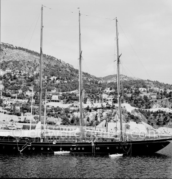 Stavros Niarchos\' Schooner Le Creole. Near Villefranche, 1955. - Photo by Edward Quinn