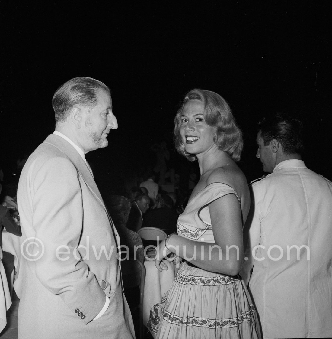 Jean-Gabriel Domergue and French actress Dora Doll. Reception at Palm ...