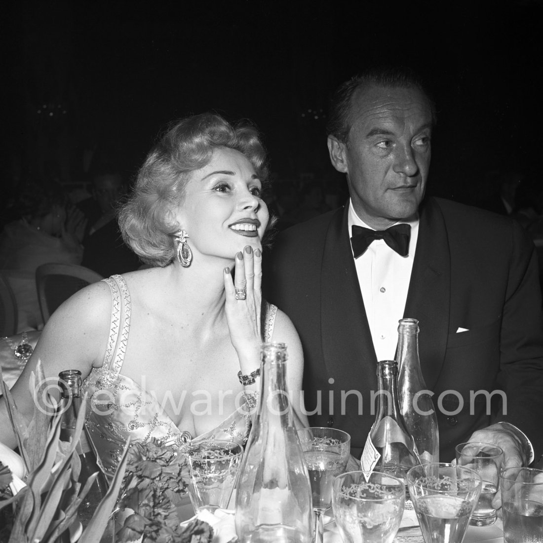 Zsa Zsa Gabor And Husband George Sanders. The Attractive And Witty Film 