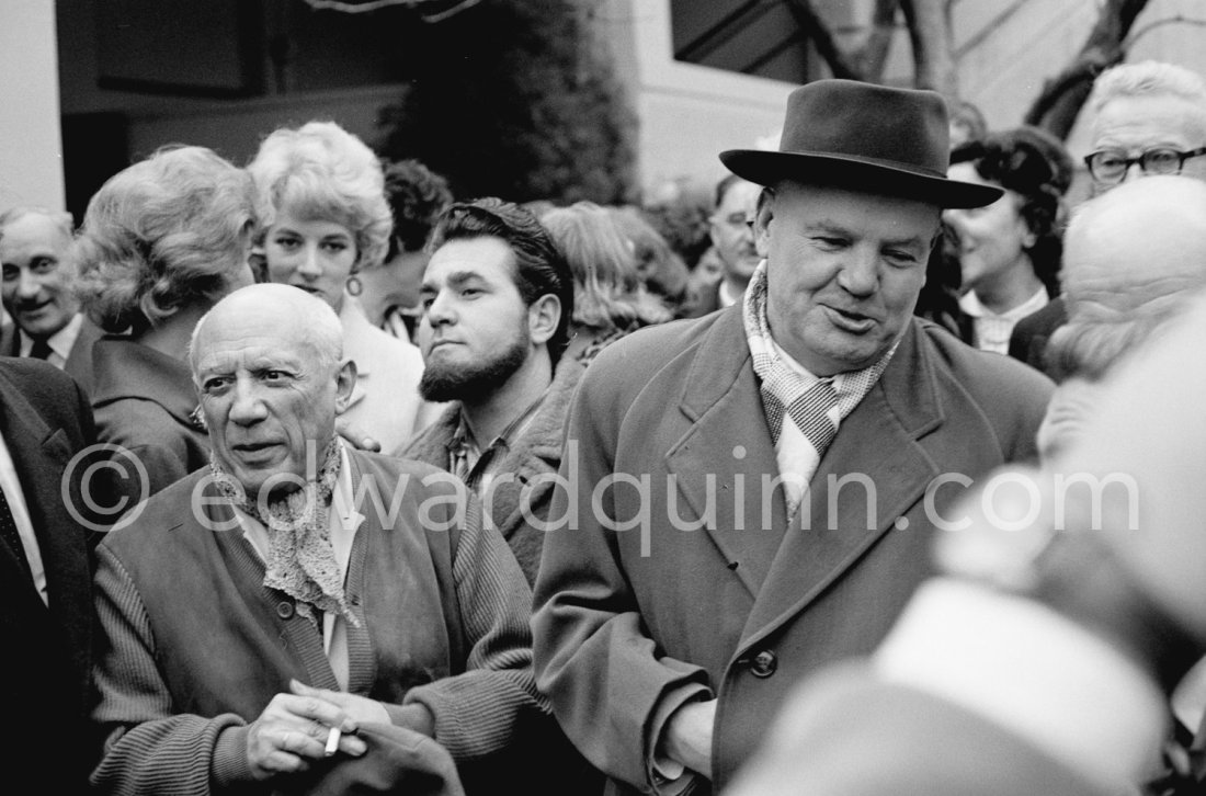 Pablo Picasso And Maurice Thorez Leader Of The French Communist Party