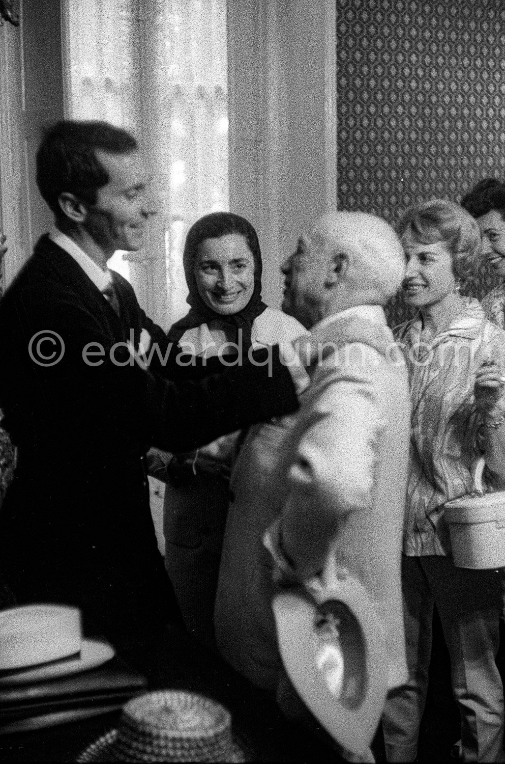 After the bullfight. Luis Miguel Dominguin, Jacqueline and Pablo ...