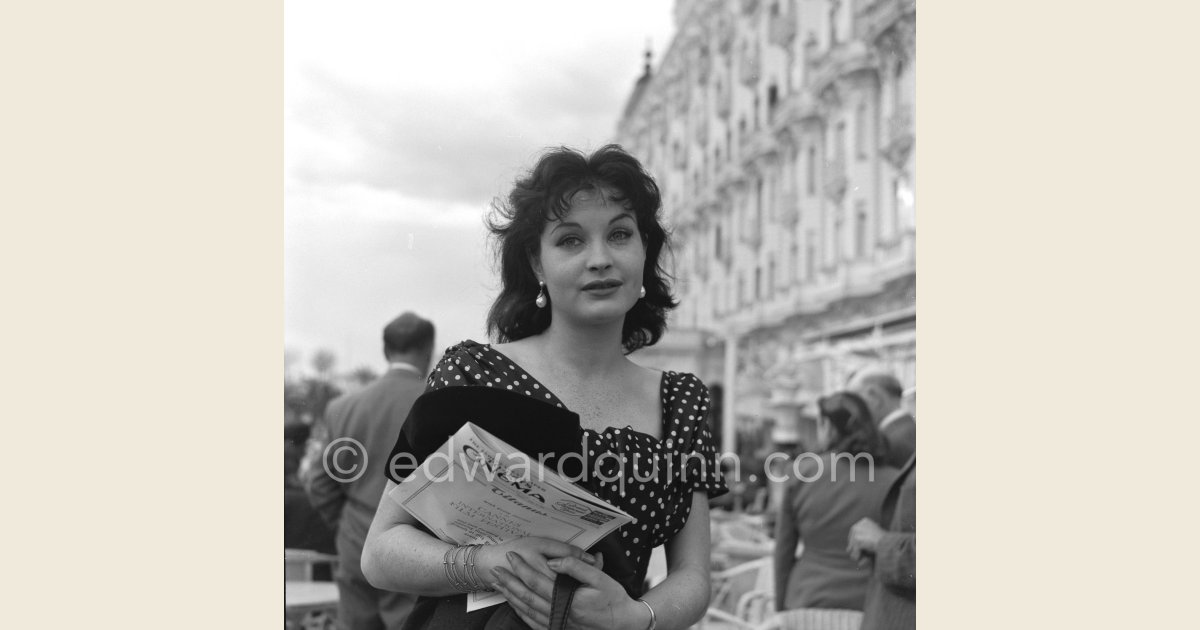 Yvonne Furneaux, French film actress. Cannes 1956. | Edward Quinn ...