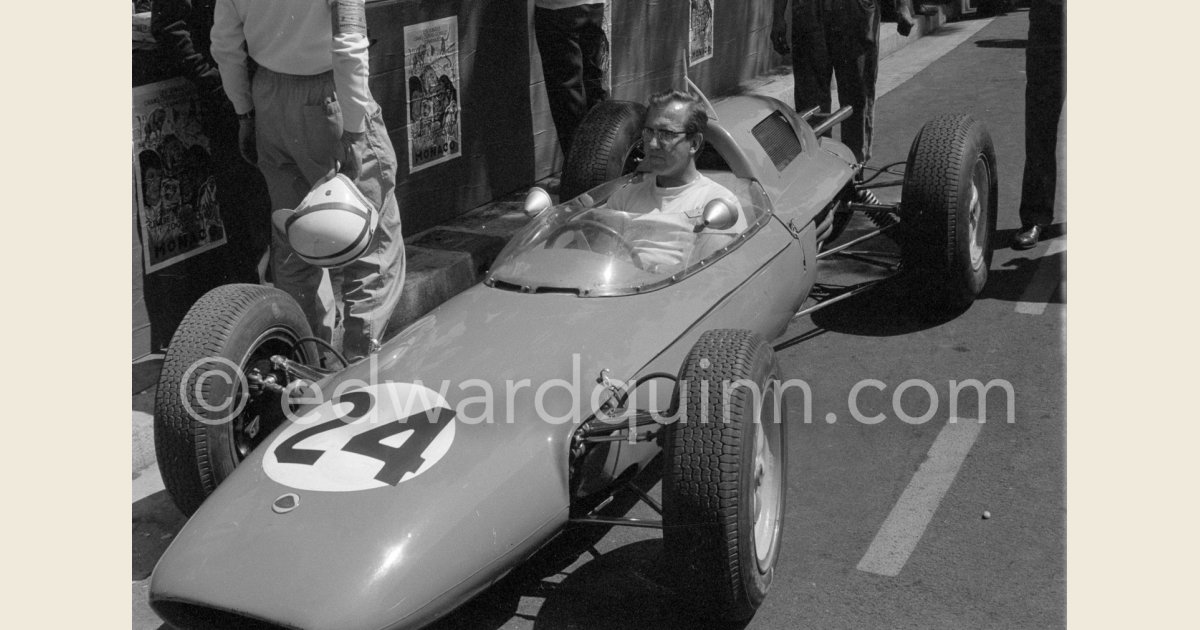 Bernard Collomb, (24) Lotus 24. Monaco Grand Prix 1963. | Edward Quinn ...